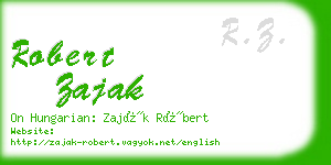 robert zajak business card